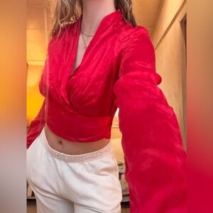 Vintage red blouse ❤️